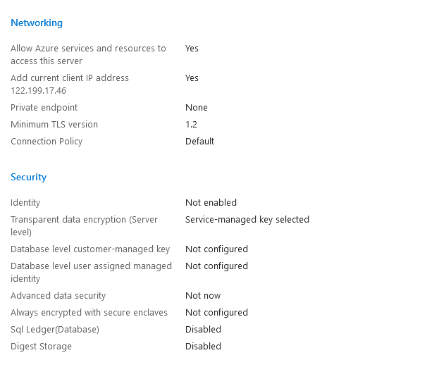 create azure review and create 2